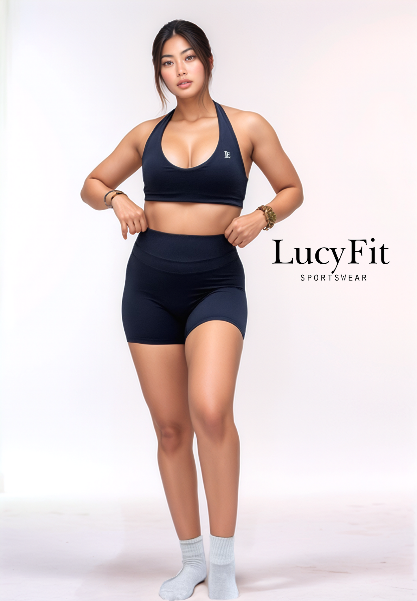 Halter set 3 piezas (shorts)
